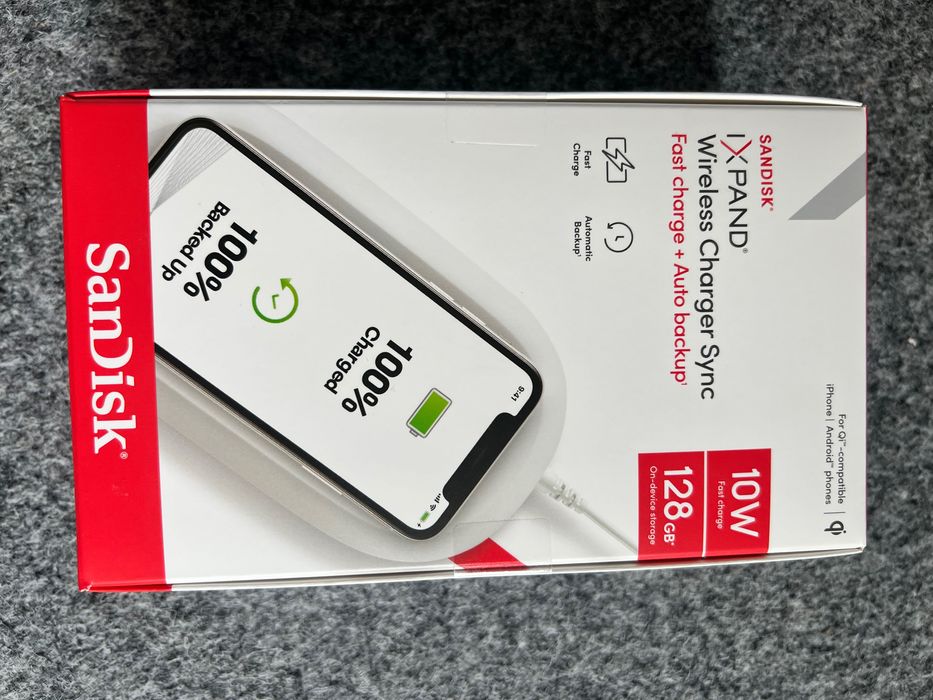 Беспроводное зарядное устройство SanDisk 128GB Ixpand Wireless