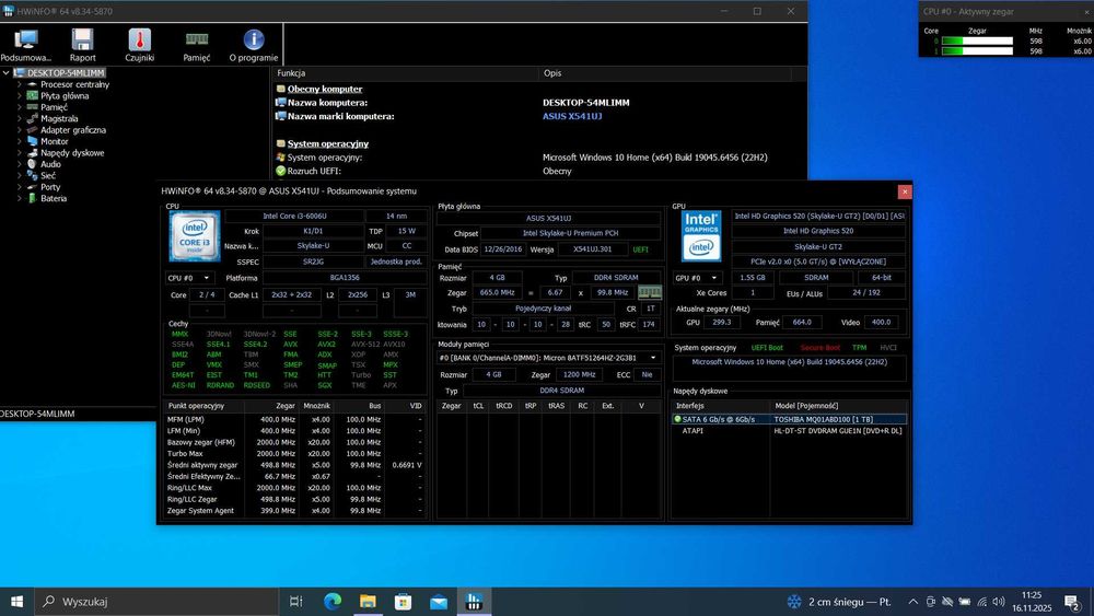 Laptop ASUS R541U 1TB nieużywany