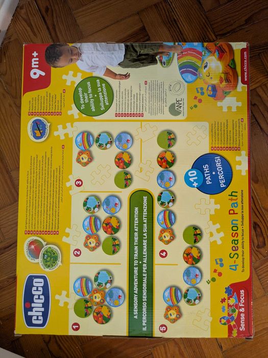 Chicco 4 estações, tapete sensorial para bebé