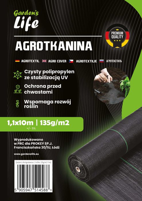 Agrotkanina 1,6x10m 100g/m2, 135g/m2 i inne