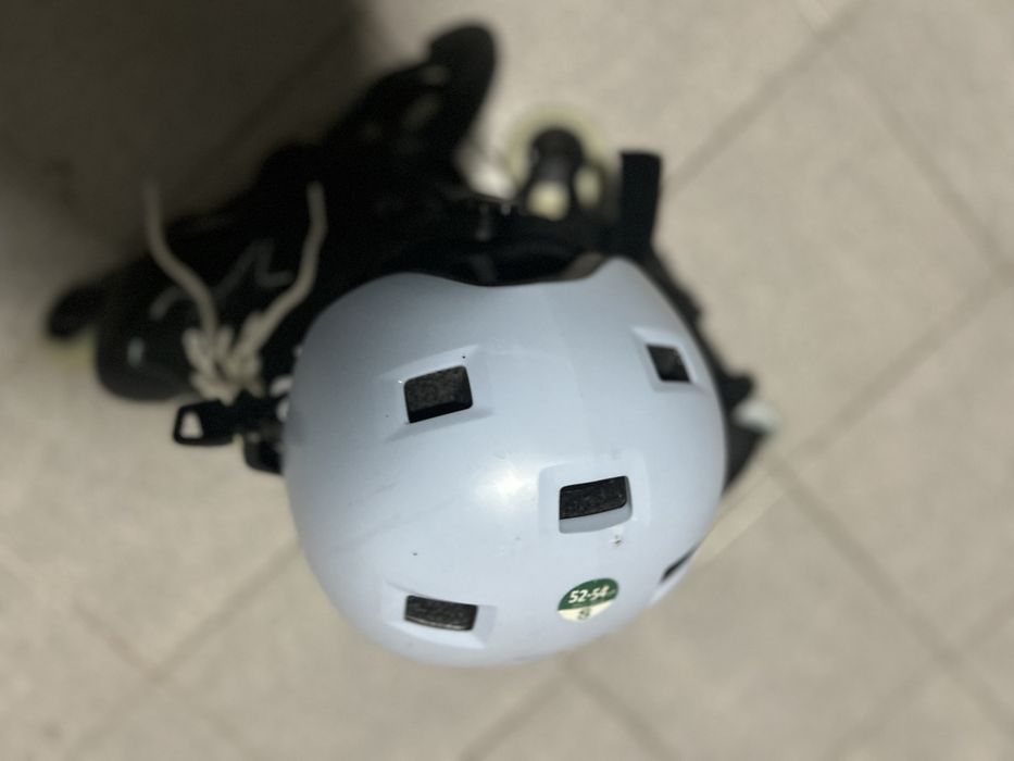 Patins linha crianca com capacete