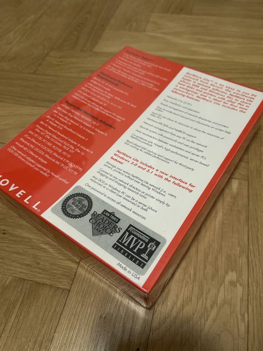 Oprogramowanie Novell NetWare Lite Windows DOS kolekcjonarskie fabrycznie opakowany