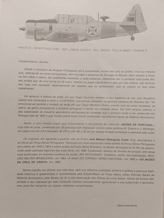 Gravuras da Colecção AVIÕES DE PORTUGAL de José Manuel Rodrigues Costa