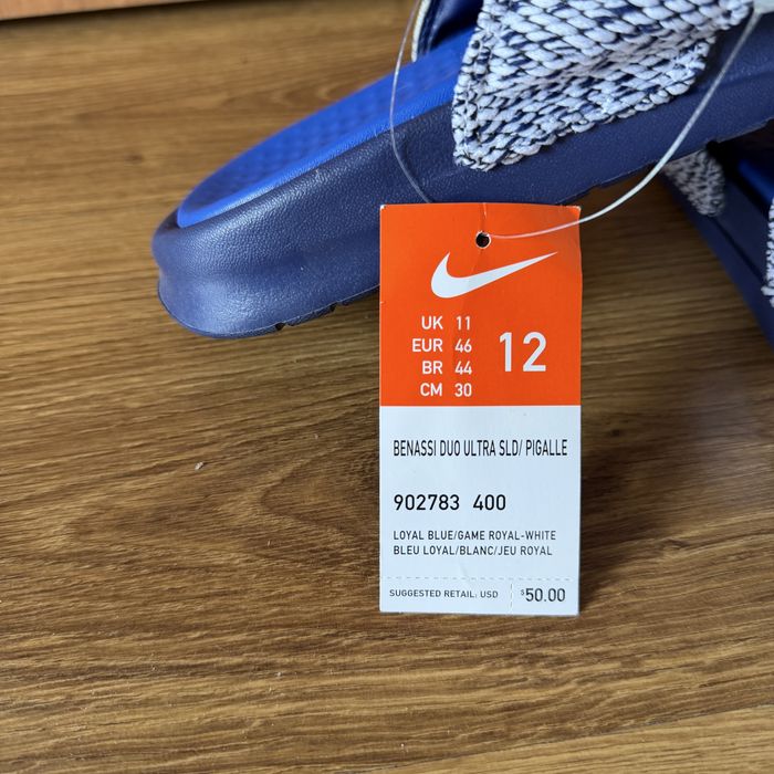 Оригінальні шльопанці Nike BENASSI DUO ULTRA розмір 12us