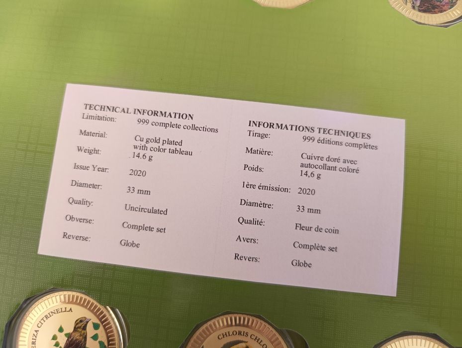 Medale - Europejskie Ptaki Śpiewające