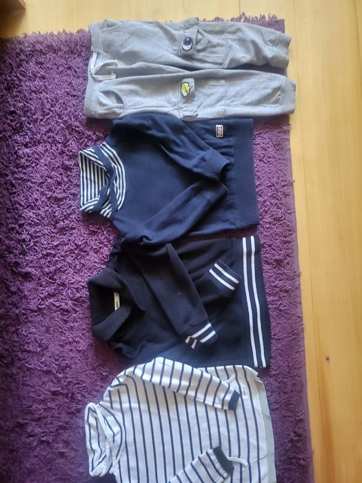 Trzy super bluze i spodnie dresowe dla chłopca r. 98-104