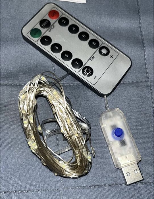 Usb-підключена led-гірлянда з пультом, 10 метрів / 100 діодів