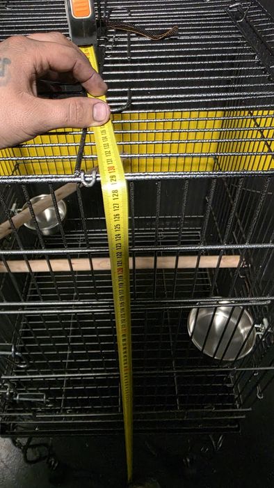 Gaiola para Papagaio, Caturra ou Aves de Médio Porte com Suporte e Rod