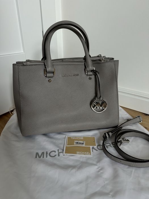 Michael Kors Sutton oryginalna szara nowa z metką skóra saffiano