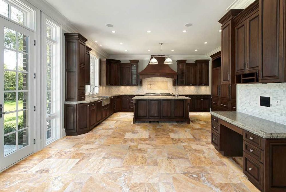 Trawertyn, komplet rzymski, płytki, stopnie, podłoga, ściana, taras