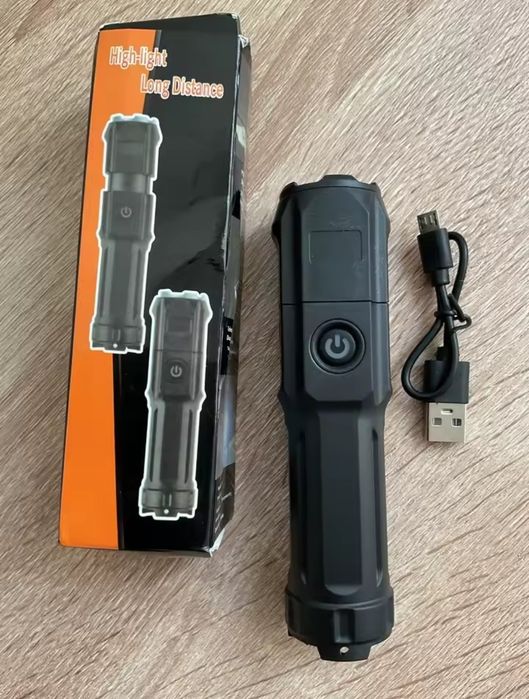 Ультрафиолетовый фонарик с зумом

395нм / 3 режима / с перезаряжаемым