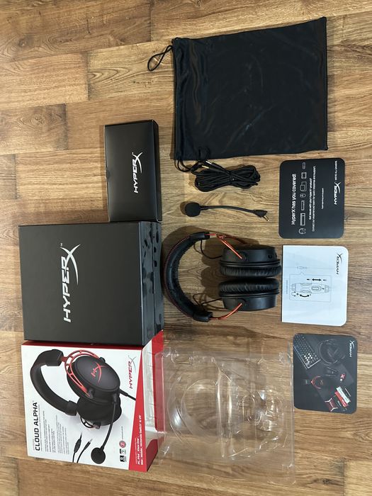 Sluchawki gamingowe hyperx cloud alpha komplet sprawne