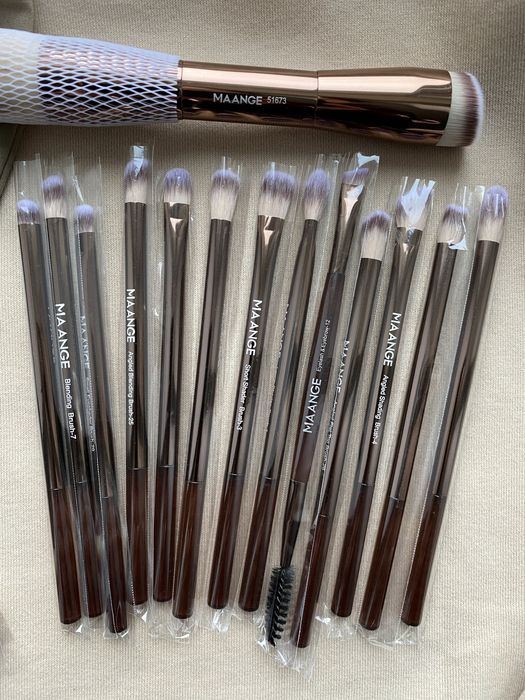 Преміум набір пензликів для професійного макіяжу Maange 20шт.