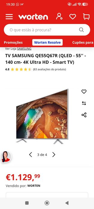 Samsung 55" QE55Q67RAT