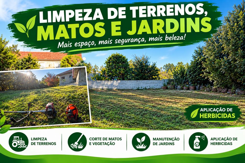 limpeza terrenos e jardins