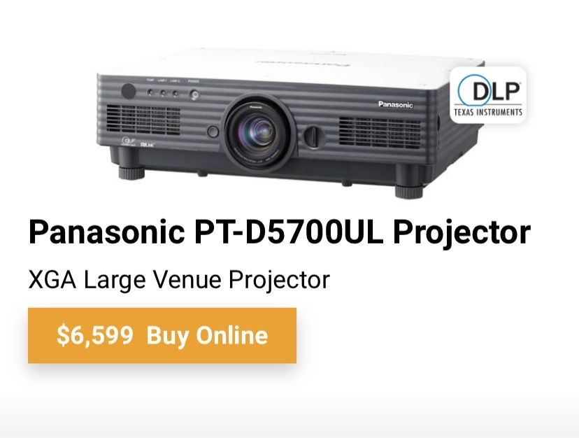 Projector Panasonic PT-D5700