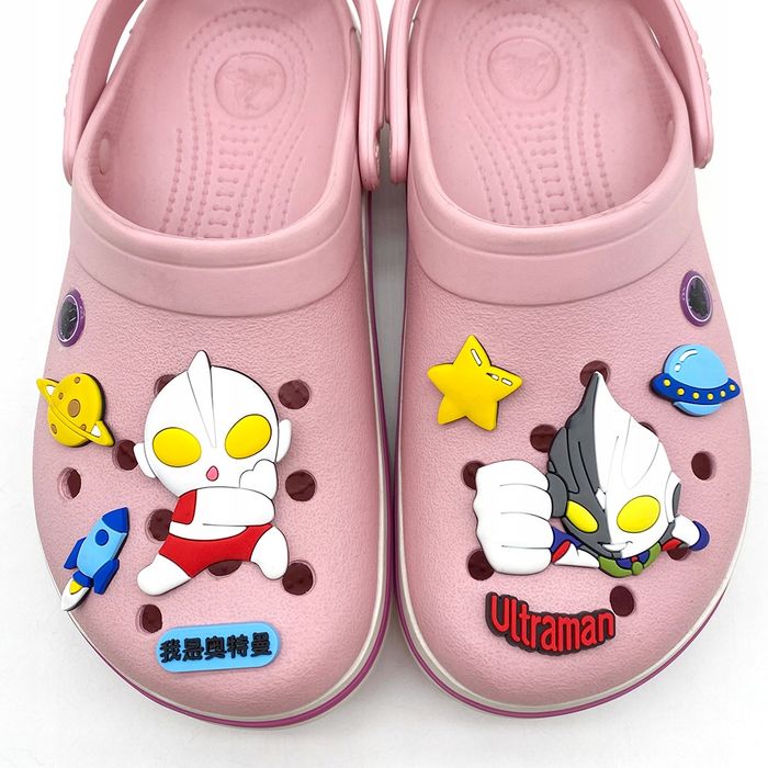 Duży Zestaw XL Przypinki Ultraman do Crocs butów klapków telefonu