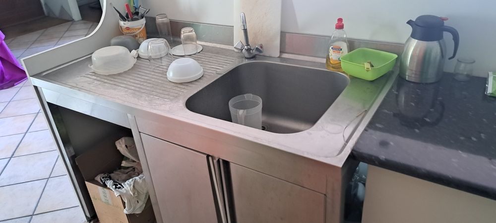 Banca de lavar industrial