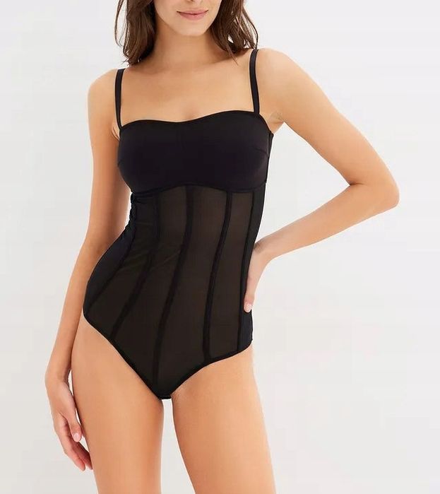 B.P.C body siateczkowe ze stringami ^40/42