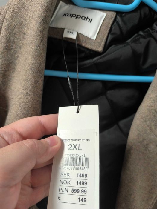 Płaszcz męski Kappahl beżowy 2xl nowy!
