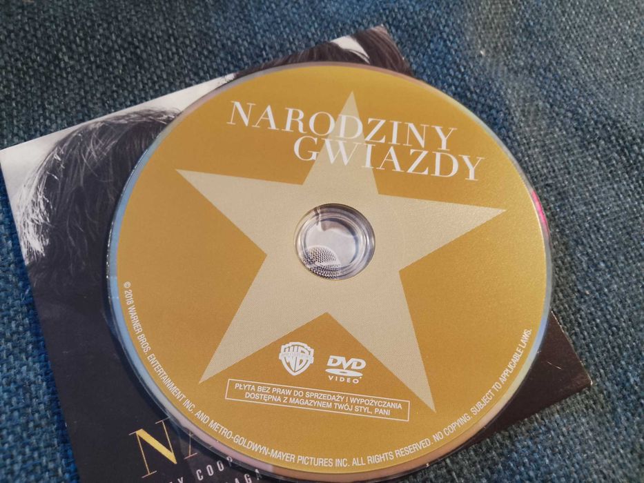 dvd Narodziny gwiazdy. (Bradley Cooper, Lady Gaga).