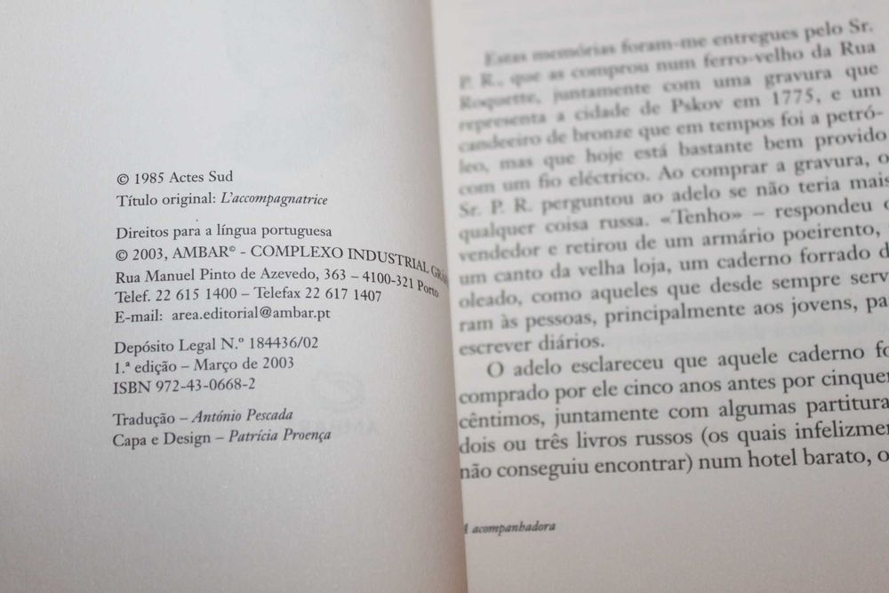 A Acompanhadora //Nina Berbérova