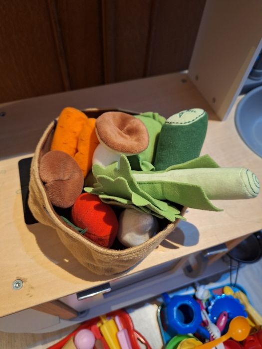 Warzywa dla dzieci zabawkowe z materiału Ikea