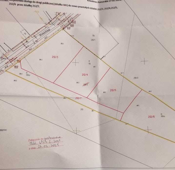 działka budowlana 886 m², Kowalewo Pomorskie z warunkami zabudowy - Więcej