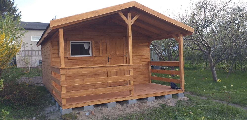 Domek drewniany ogrodowy letniskowy SINNESRO18mkw