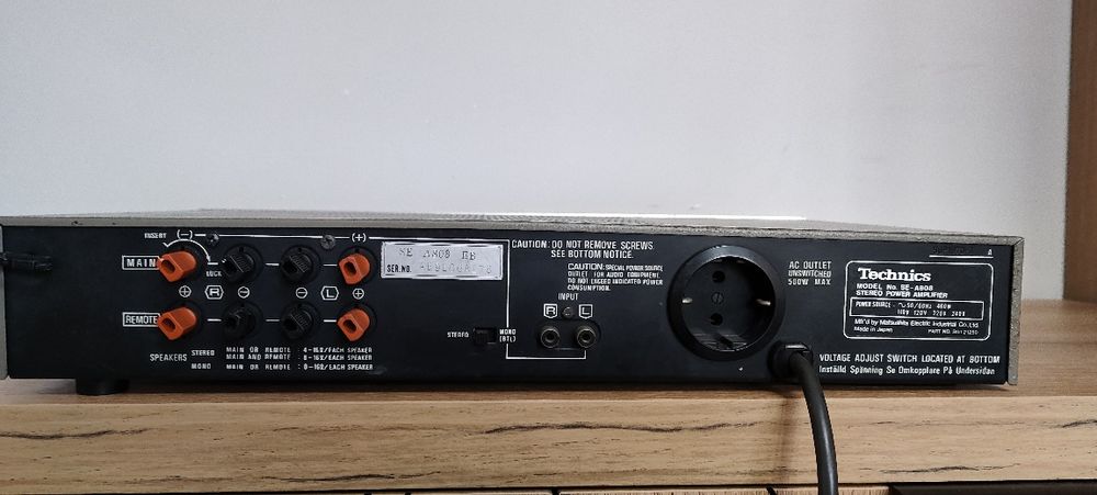 Końcówka mocy Technics SE-A808