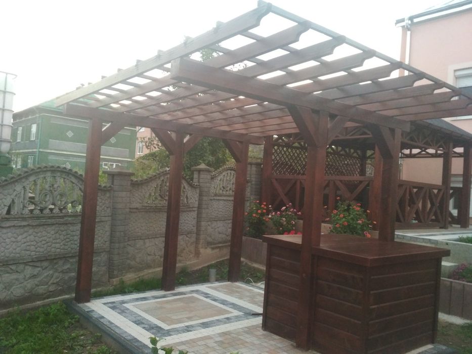 Модульні будинки, Альтанки, тераси, дерев'яні будинки, качелі, криниці