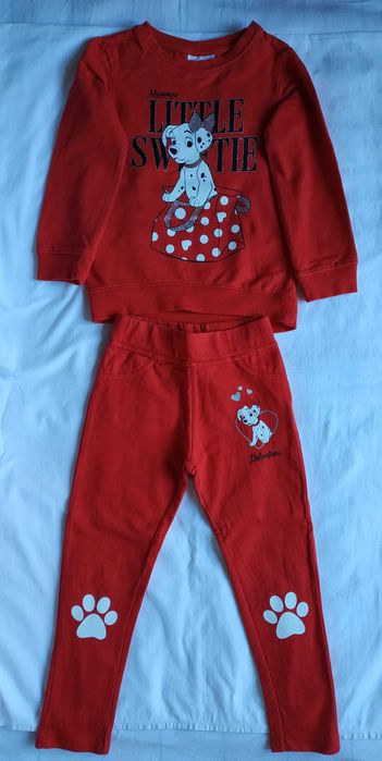 Свитшот толстовка леггинсы штанишки Disney Далматинцы Mothercare 104