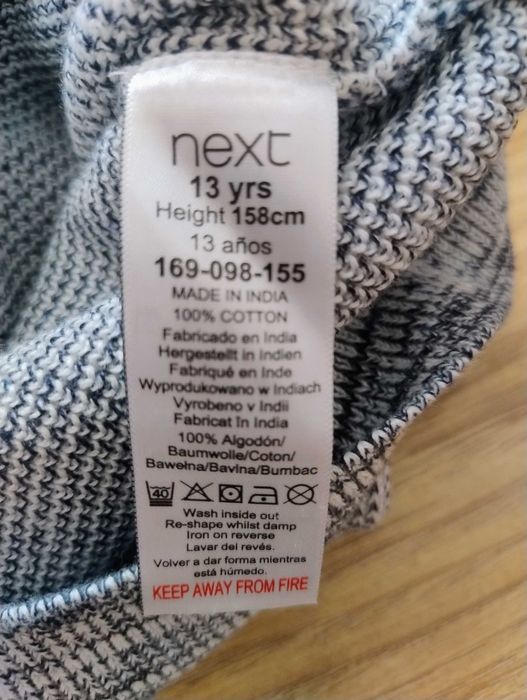 Sweter szary chłopięcy bawełniany