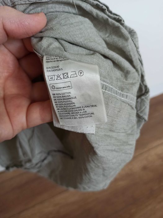 Koszula H&M szarozielona