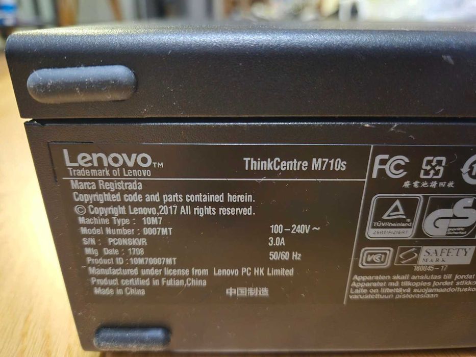 Lenovo M710S Intel i5 7500 - Bez RAMu i bez dysku.