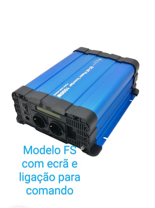 Inversor Conversor 1500W / 3000W Onda Pura 12V 24V