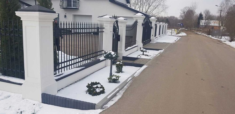 Piękne Ogrodzenia Betonowe,Słupki,Murki,Słup,Dworkowe,Stylowe,Kute