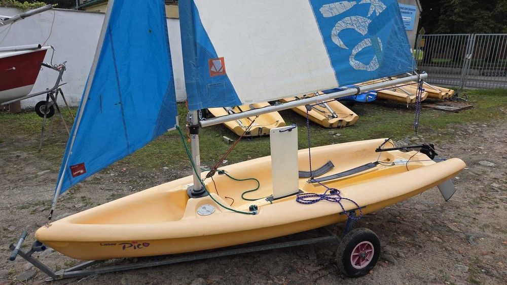 Łódź żaglowa żaglówka Laser Pico 3,5m + wózek slipowy (5)