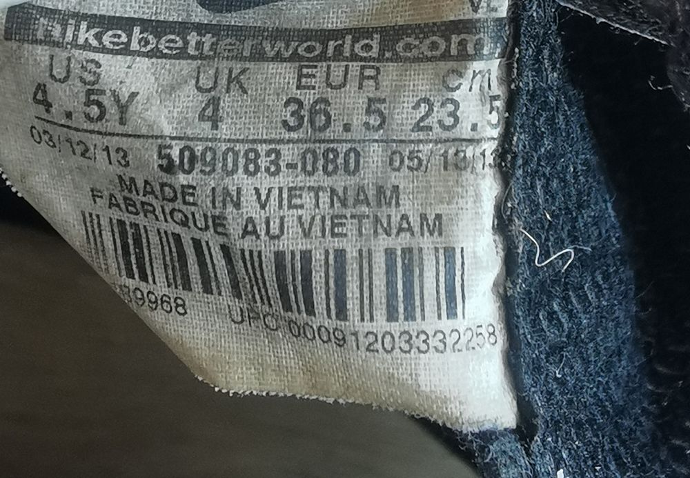 Buty sportowe, korki, nike, rozmiar 36,5, 23,5 cm