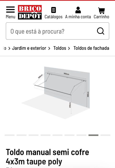 Toldo exterior 3x4
