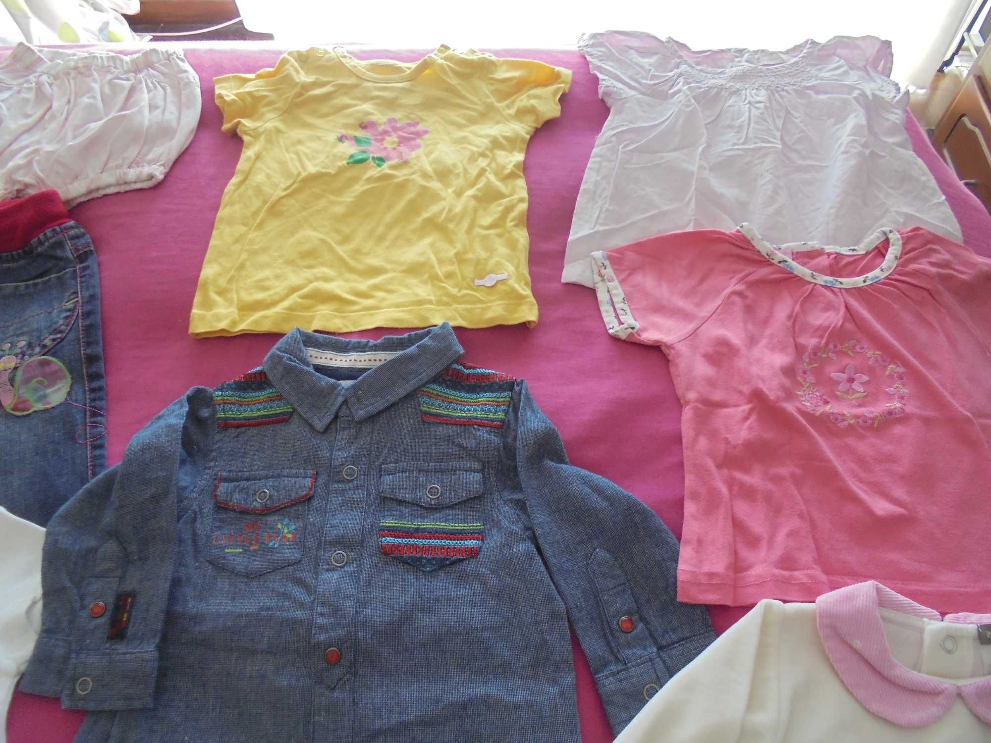 Lote de roupa de menina bebé a boneca grande Vila do Conde • OLX Portugal