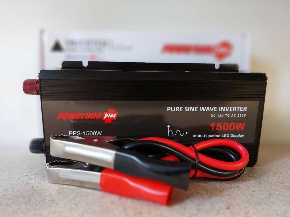 Преобразователь авто инвертор Power 12V 220V 1500W c функц/ плав пуска