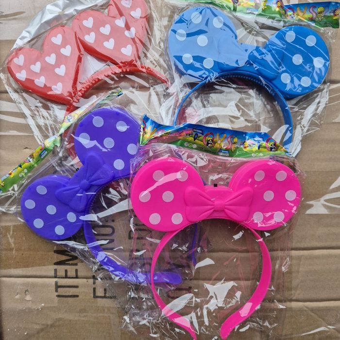 Светящиеся обручи, ушки Микки, корона, единорог