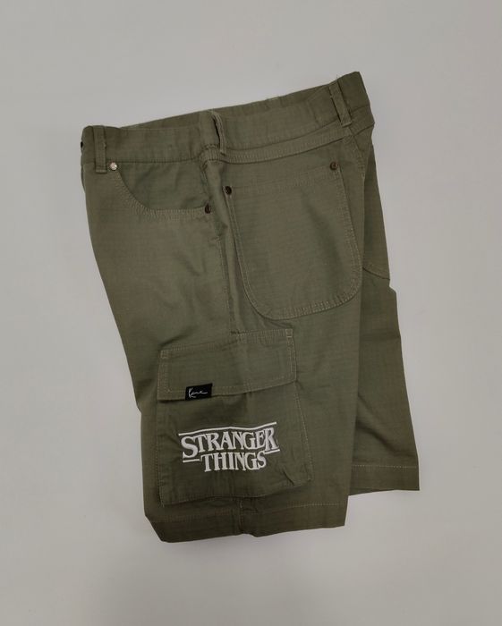 Karl Kani x Stranger Things szorty Cargo khaki/ limitowana edycja /nowe rozmiar XS