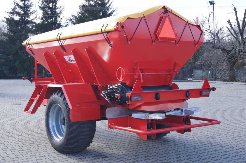 Rozsiewacz RCW piast taśmowy do wapna soli PLJR05 5 ton piaskarka