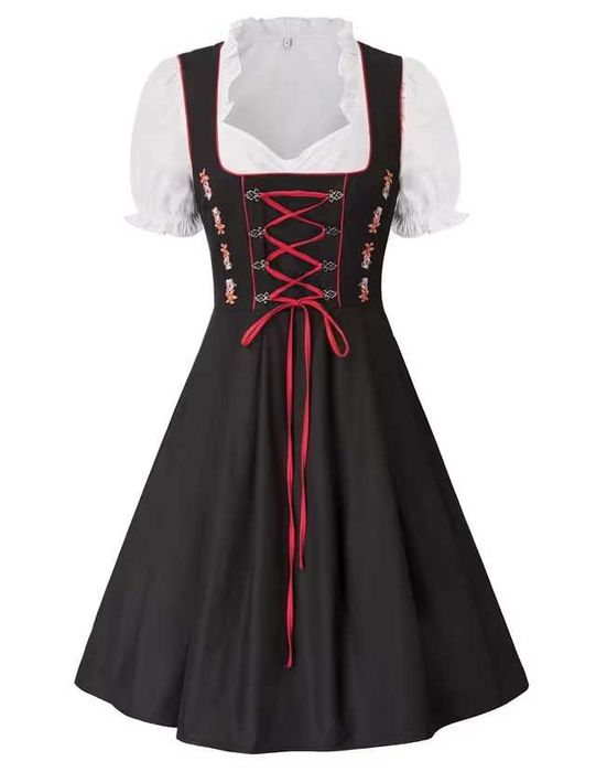 Strój Dirndl M 38 Oktoberfest bawarski haft Święto piwa sukienka