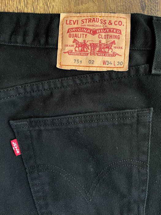 Levi's 751 02 W34 L30 Czarne