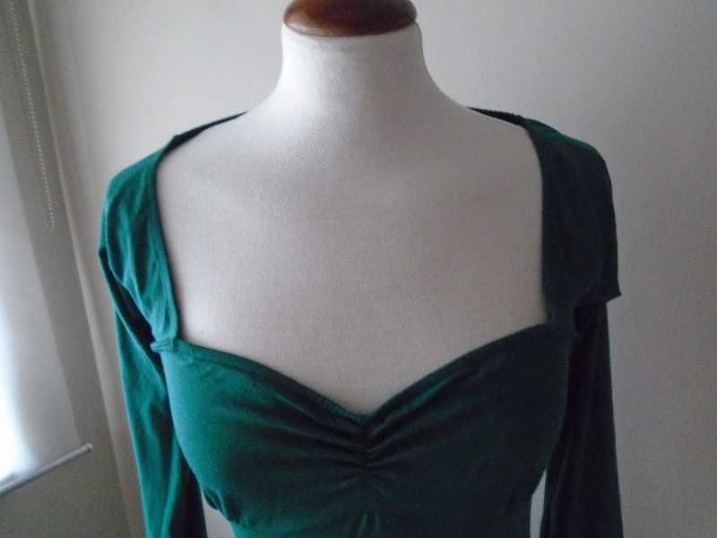 Vestido verde Blanco