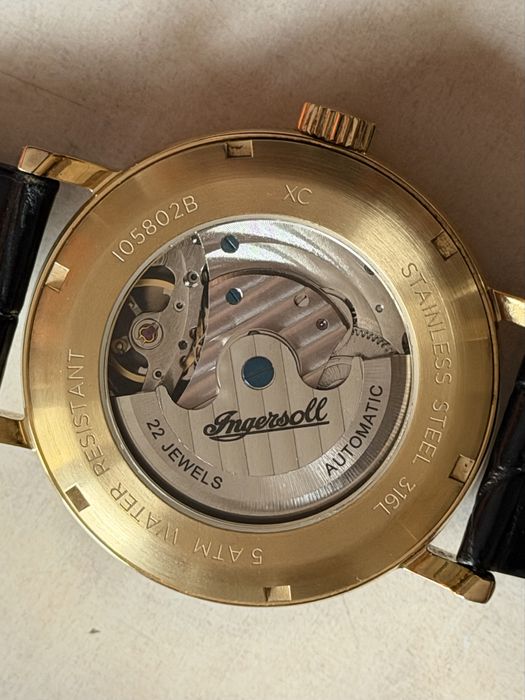 Zegarek męski Ingersoll Automatic 22jewels, skeleton, wymiary 45/53/10