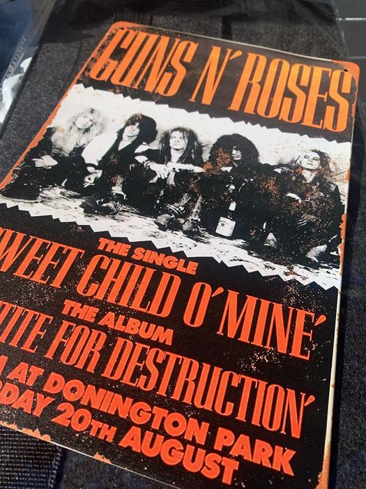 Placa inox Guns N’ Roses - Appetite for Destruction